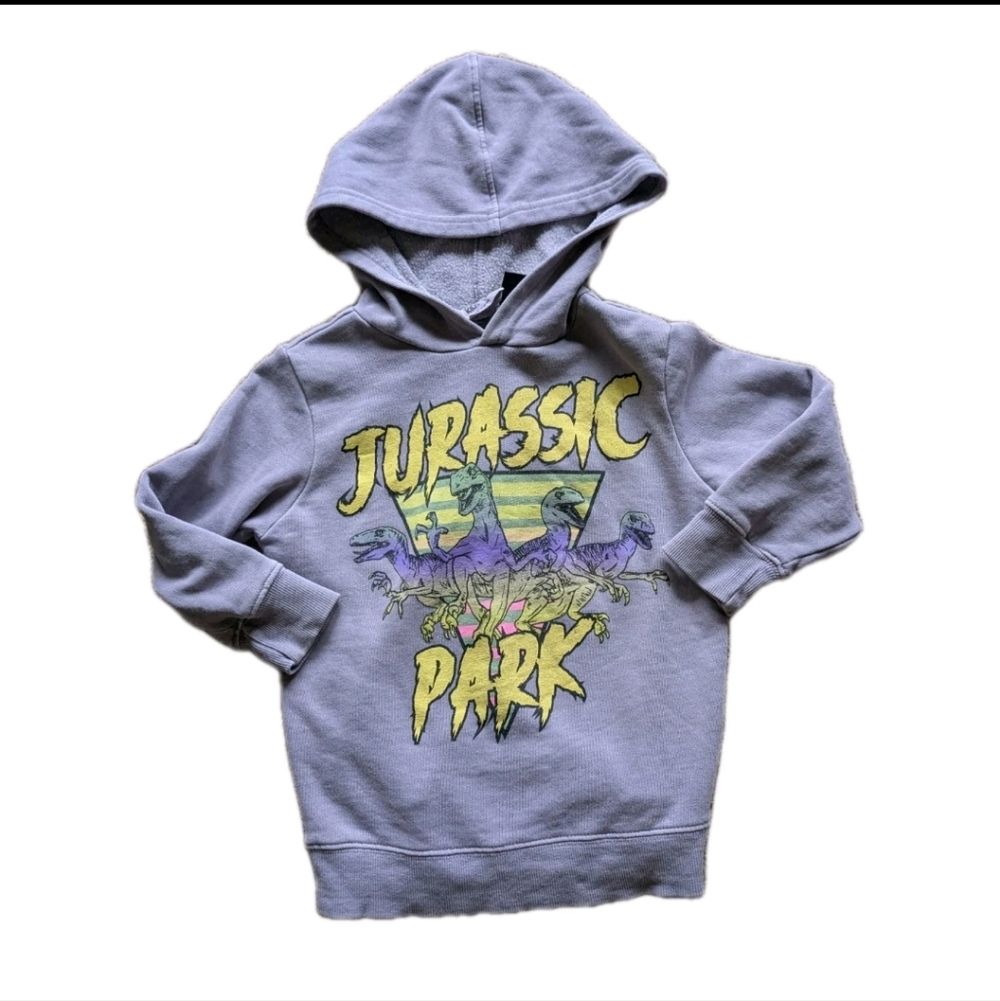 COTTON ON Toddler Boys License Milo Hoodie In Dusk Purple Jurassic Park Size 2T